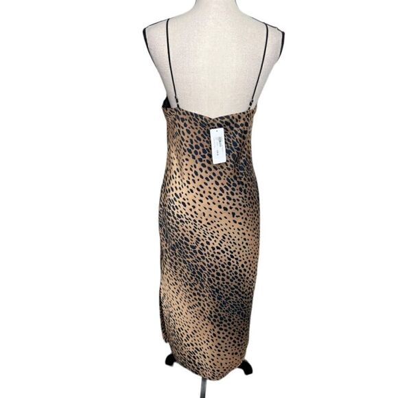GOOD AMERICAN Leopard Print Slip Dress. Size Small NWT - Picture 5 of 9